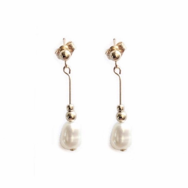 Ira earrings - καρφωτά, πέρλες, faux bijoux