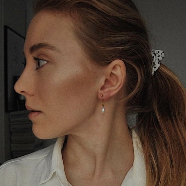 Ira earrings - καρφωτά, πέρλες, faux bijoux - 2
