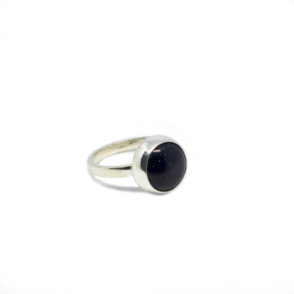 Ασημένιο δαχτυλίδι με ημιπολύτιμο λίθο μπλε χρυσόλιθο . - ασήμι, ημιπολύτιμες πέτρες, ημιπολύτιμες πέτρες, boho, σταθερά