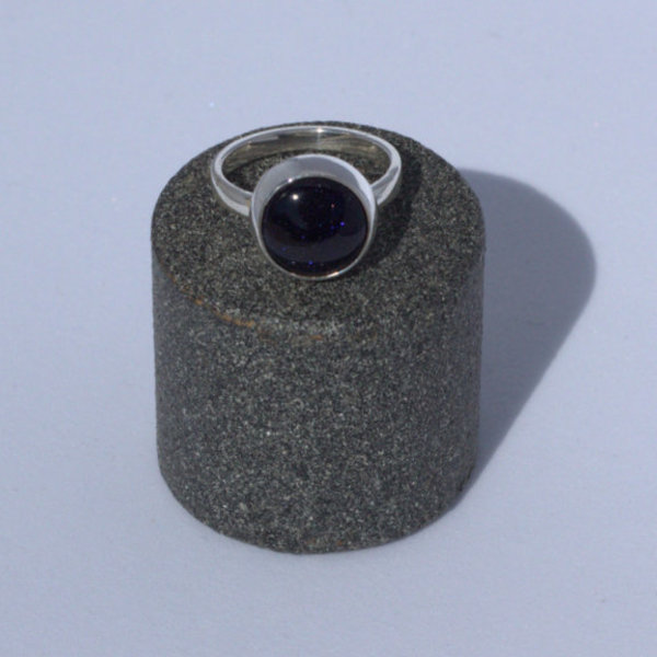 Ασημένιο δαχτυλίδι με ημιπολύτιμο λίθο μπλε χρυσόλιθο . - ασήμι, ημιπολύτιμες πέτρες, ημιπολύτιμες πέτρες, boho, σταθερά - 2