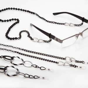 Αλυσίδα γυαλιών κόσμημα με ασημένιες πέρλες - ασήμι, αλυσίδες, κρίκοι, πέρλες - 2