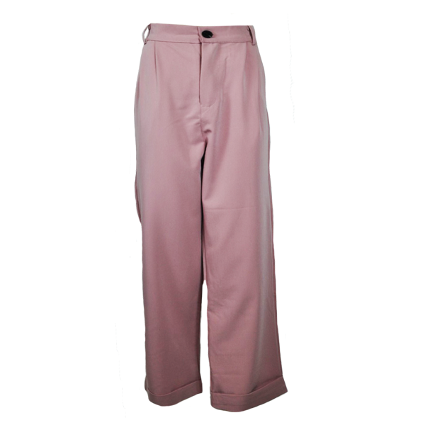 Παντελόνι ροζ με λάστιχο - καθημερινό