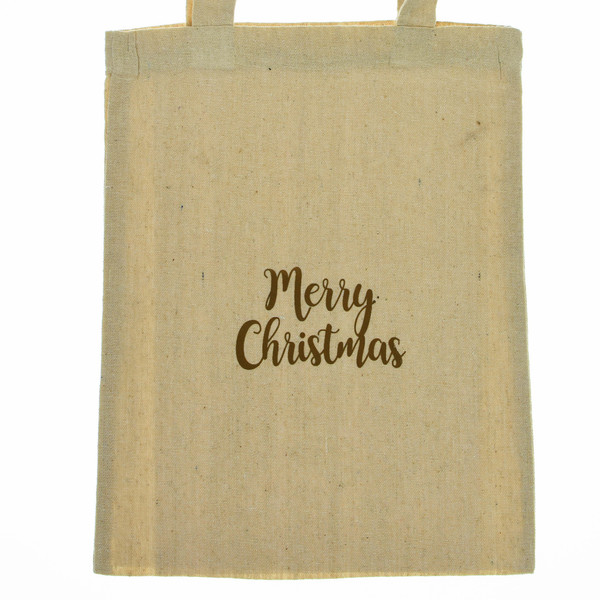 6 υφασμάτινες τσάντες Merry Christmas - ύφασμα - 2
