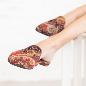 ethnic mules - δέρμα, slides - 4