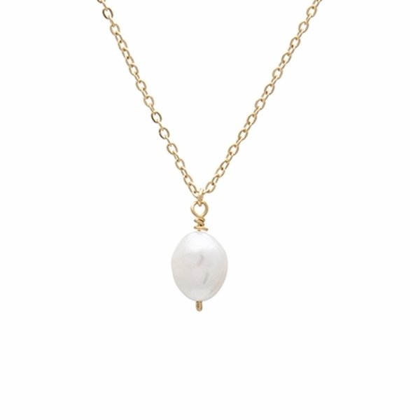 Mini Pearl Necklace - επιχρυσωμένα, ορείχαλκος, μακριά
