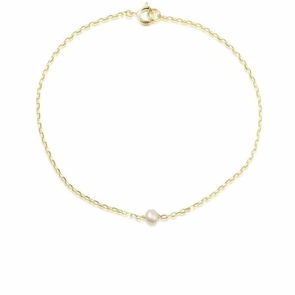 Mini Pearl Bracelet - αλυσίδες, ορείχαλκος