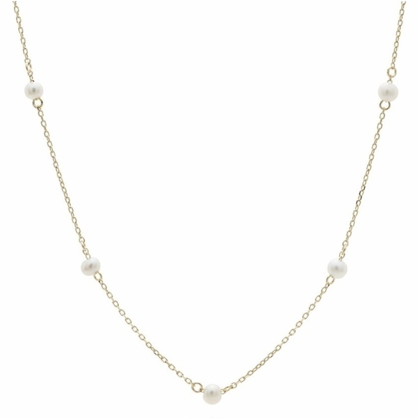 Lucky Pearl Necklace - επιχρυσωμένα, ορείχαλκος, κοντά, Black Friday