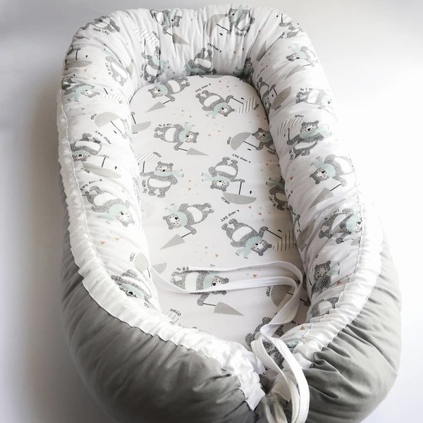 Φωλιά μωρού (baby nest) - βαμβάκι, αγόρι, δώρο, βρεφικά, μαξιλάρια