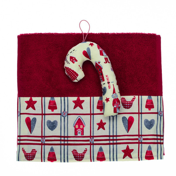 Χριστουγεννιάτικη πετσέτα με στολιδάκι - χριστουγεννιάτικα δώρα, στολισμός τραπεζιού