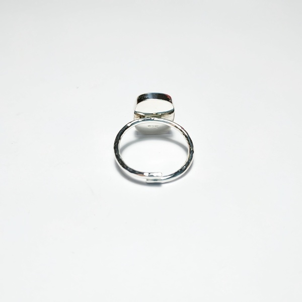 Ασημένιο δαχτυλίδι - Superior green - ασήμι, αχάτης, σφυρήλατο, αυξομειούμενα - 2