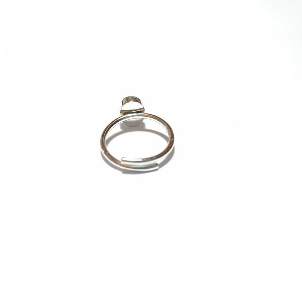 Ασημένιο δαχτυλίδι - Moonstone elegance - ασήμι, φεγγαρόπετρα, minimal, αυξομειούμενα - 3