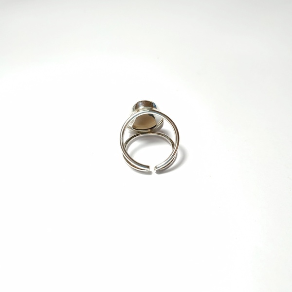 Ασημένιο δαχτυλίδι - Smoked quartz - ασήμι, ιδιαίτερο - 3