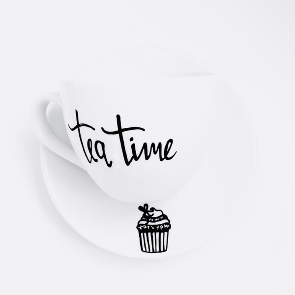 Tea time Mug - πορσελάνη, κούπες & φλυτζάνια