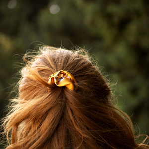 Scrunchies Set Mustard - λαστιχάκι, λαστιχάκια μαλλιών - 5