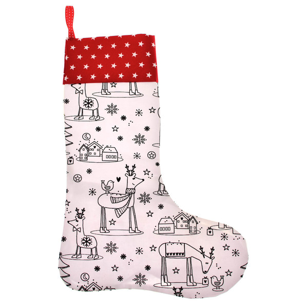 Χριστουγεννιάτικη κάλτσα με μαρκαδόρους - δώρα για παιδιά, party - 2