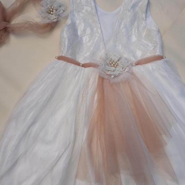 Χειροποίητο παιδικο φόρεμα - κορίτσι, βρεφικά ρούχα, 1-2 ετών
