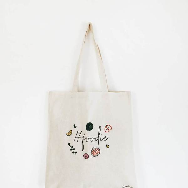 Foodie bag | Πάνινη οικολογική τσάντα - ώμου, φαγητό, πάνινες τσάντες