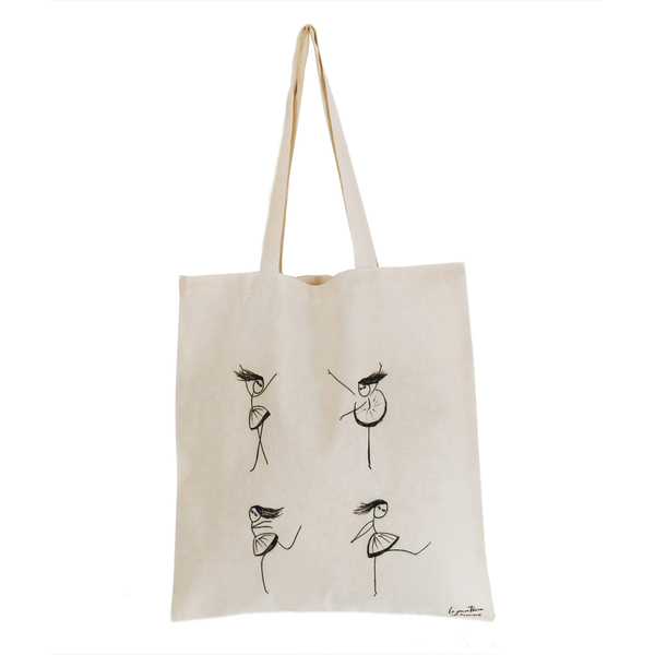 Ballet bag | Πάνινη οικολογική τσάντα - ύφασμα, ώμου, μπαλαρίνα, μεγάλες, all day, tote, πάνινες τσάντες, φθηνές