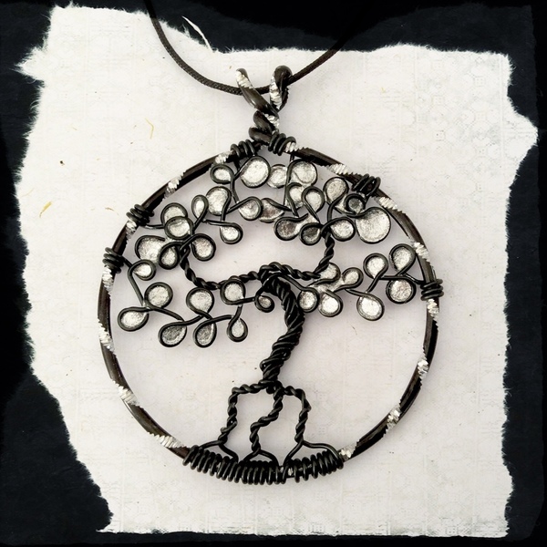 Κολιέ με το δέντρο της ζωής - κύκλος, δέντρα, μακριά, δέντρο της ζωής, Black Friday - 4