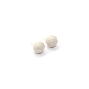 "Dots & Colors" - Καρφωτά σκουλαρίκια πέρλες από πολυμερή πηλό - ασήμι 925, πηλός, minimal, καρφωτά, νυφικά