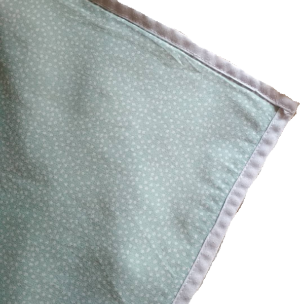 Χειροποίητο κάλυμμα αλλαξιέρας Mint Dots 0.65*0.80 - κουβέρτες