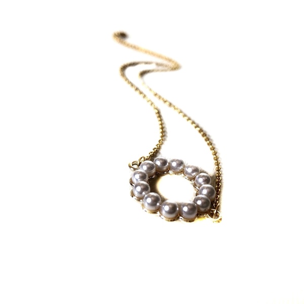 Pearl wreath necklace - γυναικεία, επιχρυσωμένα, κοντά, πέρλες, φθηνά