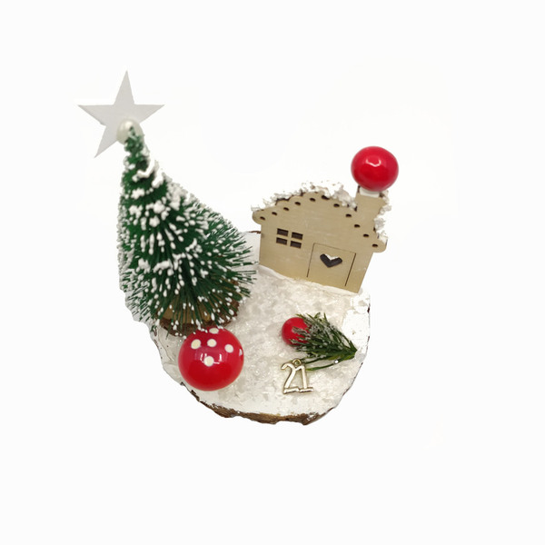 Διακοσμητικός Κορμός - χριστουγεννιάτικο δέντρο, διακοσμητικά - 2