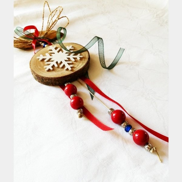 Snowflake lucky charm! - charms, δώρο, χριστουγεννιάτικα δώρα, γούρια - 4