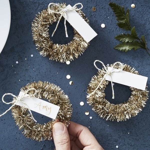 Place Card Wreath Ginger Ray - στολισμός τραπεζιού - 2