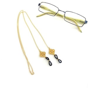 Επίχρυση αλυσίδα για γυαλιά με φιλιγκρί σταυρό - αλυσίδες, δώρο, boho, μοδάτο - 4