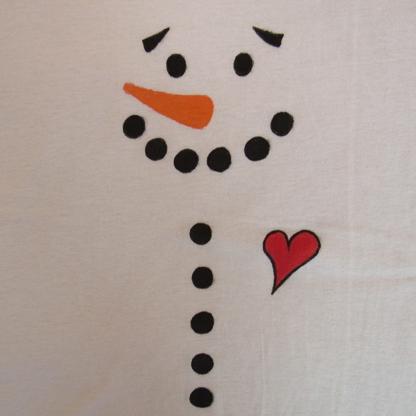 Παιδικό μπλουζάκι-φανελάκι - ζωγραφισμένα στο χέρι, χριστουγεννιάτικο, για παιδιά - 2