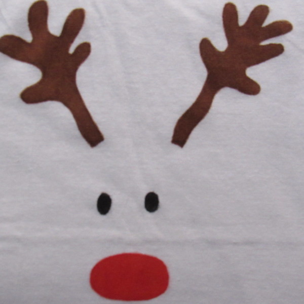 Παιδικό μπλουζάκι - ζωγραφισμένα στο χέρι, χριστουγεννιάτικο, παιδικά ρούχα - 2