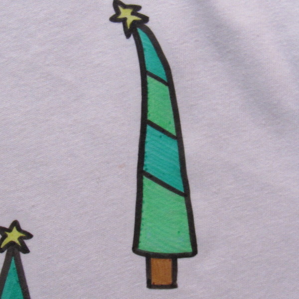 Παιδικό μπλουζάκι - ζωγραφισμένα στο χέρι, χριστουγεννιάτικο, για παιδιά, παιδικά ρούχα - 3