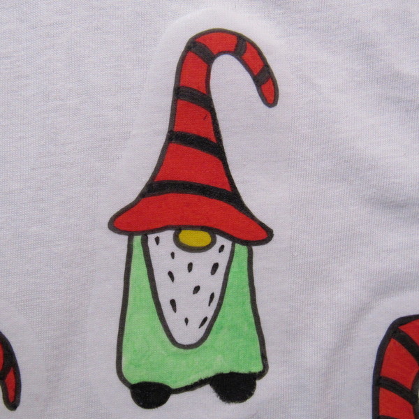Παιδικό μπλουζάκι - ζωγραφισμένα στο χέρι, χριστουγεννιάτικο, παιδικά ρούχα - 3
