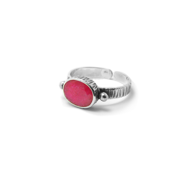 " Silver sunrise Ruby" - Δαχτυλίδι από ασήμι 925 και Ρουμπίνι! - ασήμι, αυξομειούμενα