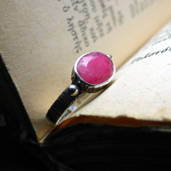 " Silver sunrise Ruby" - Δαχτυλίδι από ασήμι 925 και Ρουμπίνι! - ασήμι, αυξομειούμενα - 3