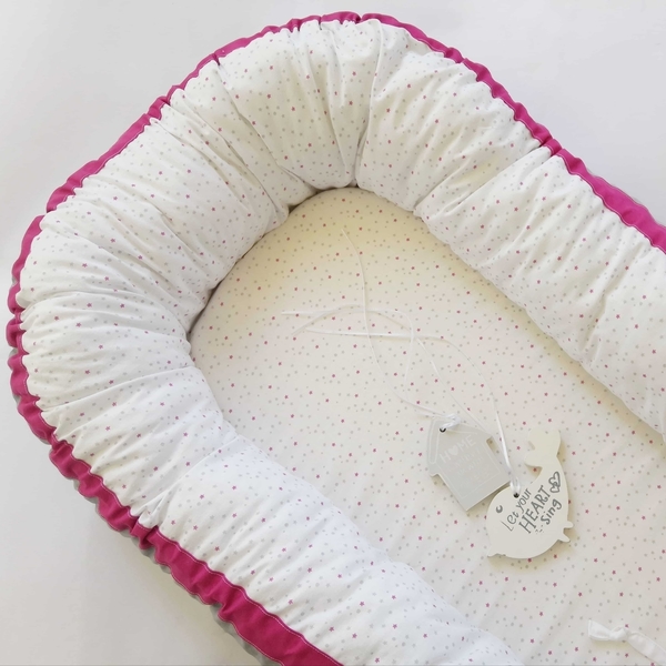 Φωλιά μωρού (baby nest) και μαξιλαράκι - βαμβάκι, βρεφικά, μαξιλάρια - 2