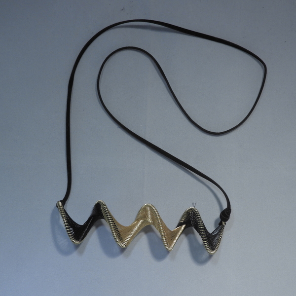 Kyma necklace - ιδιαίτερο, επιχρυσωμένα, ορείχαλκος, κοντά, πρωτότυπα δώρα