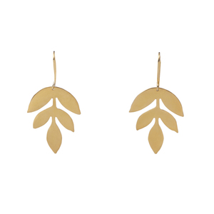 _fall earrings - χειροποίητα σκουλαρίκια φύλλα - statement, chic, βραδυνά, μοντέρνο, επιχρυσωμένα, ορείχαλκος, επάργυρα, σκουλαρίκια, χειροποίητα, φύλλο, boho, κρεμαστά, κρεμαστά στοιχεία