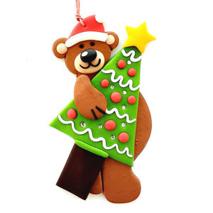Χριστουγεννιάτικο στολίδι δέντρου αρκουδάκι - διακόσμηση, χειροποίητα, αρκουδάκι, χριστουγεννιάτικο, στολίδια, δέντρο