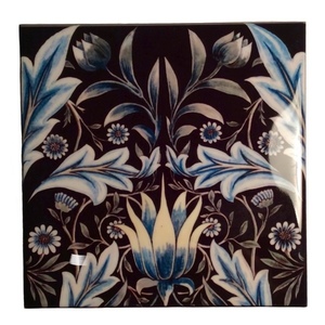 Κεραμικό σουβέρ Art Nouveau σετ 4 τεμάχια - vintage, σουβέρ, είδη σερβιρίσματος