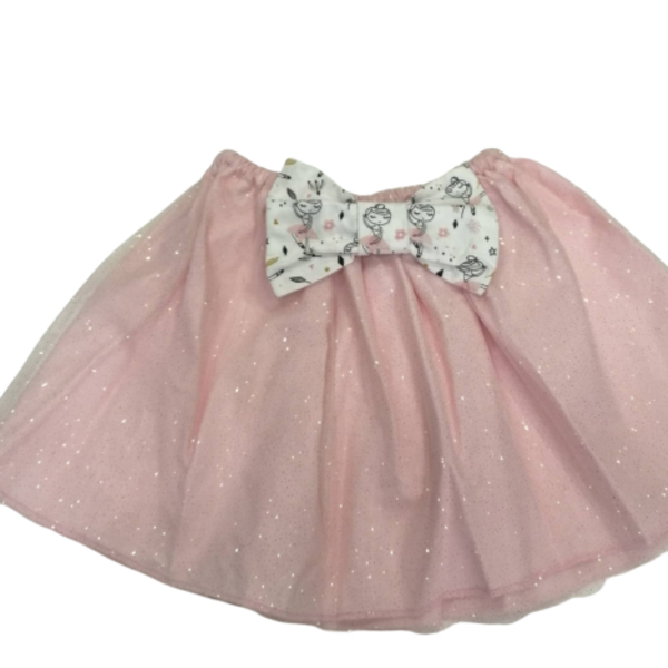 τούλινη φούστα με Glitter - φιόγκος, κορίτσι, γκλίτερ, παιδικά ρούχα, βρεφικά ρούχα, 1-2 ετών
