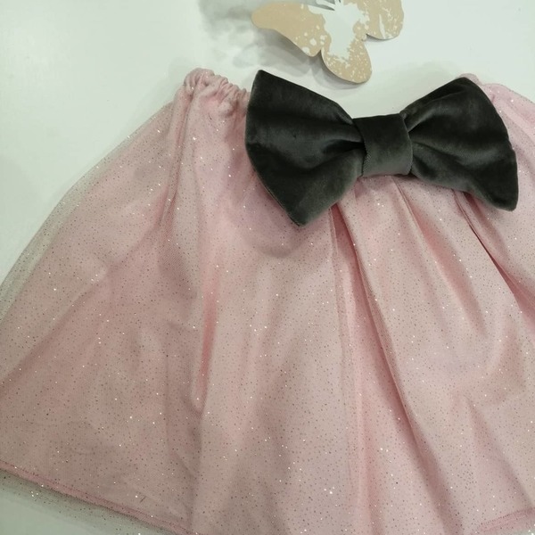 τούλινη φούστα με glitter - κορίτσι, γκλίτερ, παιδικά ρούχα, βρεφικά ρούχα, 1-2 ετών - 2