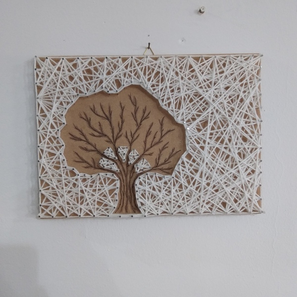 String art κάδρο ''Tree of life'' - μαλλί, πίνακες & κάδρα, Black Friday - 3