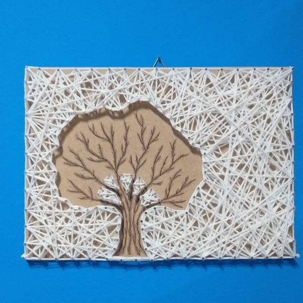 String art κάδρο ''Tree of life'' - μαλλί, πίνακες & κάδρα, Black Friday - 4