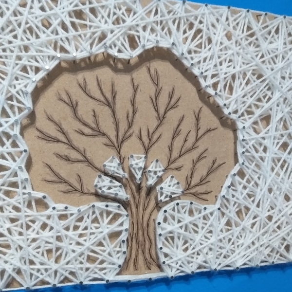String art κάδρο ''Tree of life'' - μαλλί, πίνακες & κάδρα, Black Friday - 5