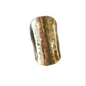 Μεγάλο επιχρυσωμένο ή επάργυρο σφυρήλατο δαχτυλίδι - επιχρυσωμένα, επάργυρα, μεγάλα, αυξομειούμενα