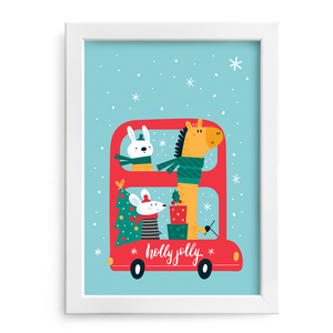Χριστουγεννιάτιο καδράκι "Το Κόκκινο αμαξάκι φέρνει δώρα & ευχές"|Χριστουγεννιάτικη Διακόσμηση - ξύλο, χριστουγεννιάτικο, διακοσμητικά, χριστουγεννιάτικα δώρα