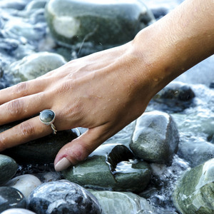 "Green Agate" silver 925 ring - ασήμι, ημιπολύτιμες πέτρες, ημιπολύτιμες πέτρες, Black Friday, αυξομειούμενα - 4