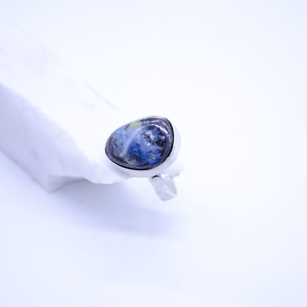 "Blue opal'' silver925 ring - ασήμι, Black Friday, αυξομειούμενα